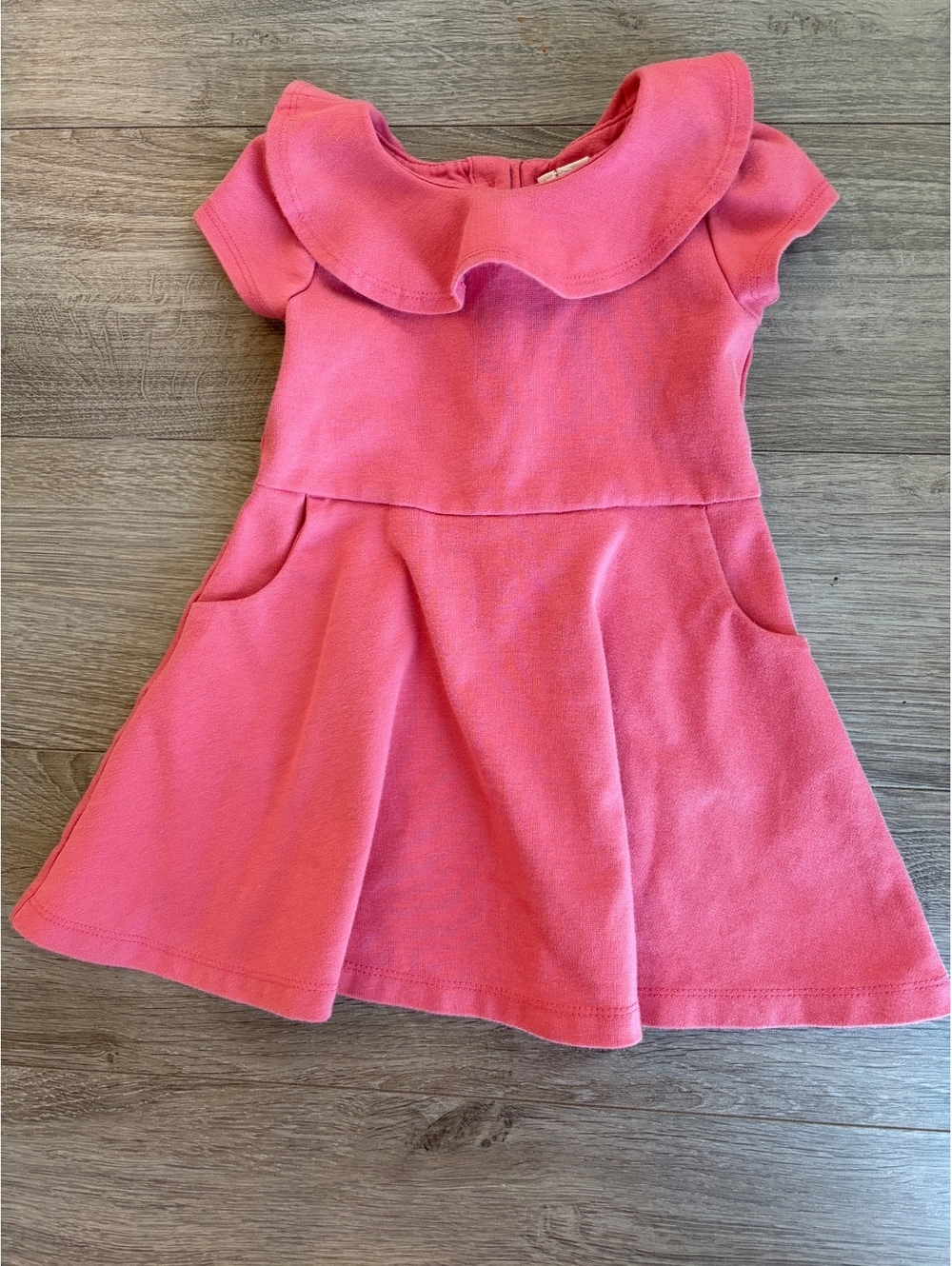 Janie and Jack Ruffle Collar Knit Dress — Size 18-24 Months